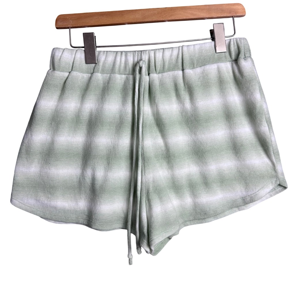 & Harmony soft Sage Green Ombre Knit Lounge Shorts Drawstring Waist beach summer